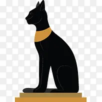 古代埃及卡通黑猫-空若网 古代埃及卡通黑猫-空若网