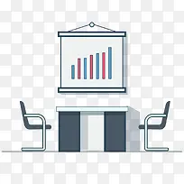 卡通扁平化会议室-空若网 卡通扁平化会议室-空若网