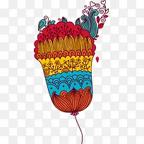 矢量手绘卡通儿童画花朵-空若网 矢量手绘卡通儿童画花朵-空若网