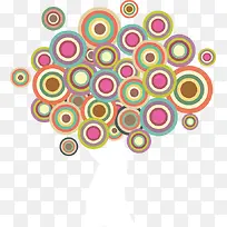 卡通手绘树创意圈圈-空若网 卡通手绘树创意圈圈-空若网