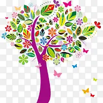 矢量创意小树-空若网 矢量创意小树-空若网