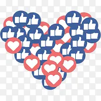 点赞分享爱心拼图-空若网 点赞分享爱心拼图-空若网