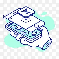 手机插画-空若网 手机插画-空若网