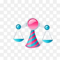 卡通彩色条纹天平-空若网 卡通彩色条纹天平-空若网