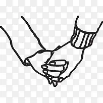 线描牵手-空若网 线描牵手-空若网