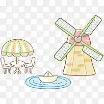 矢量风车素材-空若网 矢量风车素材-空若网