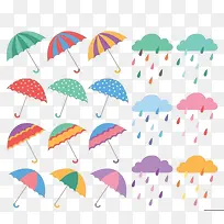 彩色雨伞-空若网 彩色雨伞-空若网