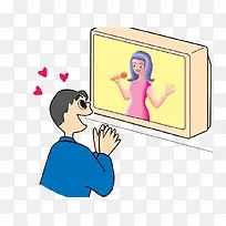 爸爸看电视-空若网 爸爸看电视-空若网