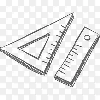 手绘三角板直尺-空若网 手绘三角板直尺-空若网