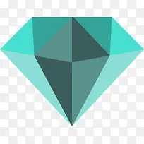 蓝色扁平化宝石矢量图-空若网 蓝色扁平化宝石矢量图-空若网
