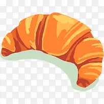 橙色的牛角包-空若网 橙色的牛角包-空若网