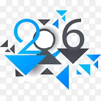 2016创意数字几何立体块-空若网 2016创意数字几何立体块-空若网