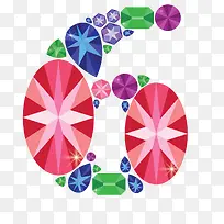 钻石数字6-空若网 钻石数字6-空若网