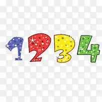 卡通数字1234-空若网 卡通数字1234-空若网