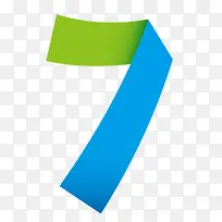 彩色折纸数字7-空若网 彩色折纸数字7-空若网