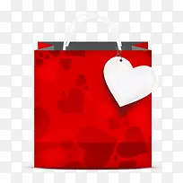 红色爱心购物袋-空若网 红色爱心购物袋-空若网