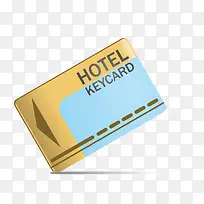 一张扁平化的酒店房间钥匙-空若网 一张扁平化的酒店房间钥匙-空若网