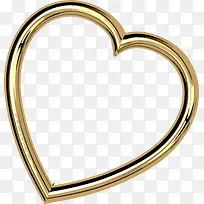 金色闪耀金属爱心-空若网 金色闪耀金属爱心-空若网