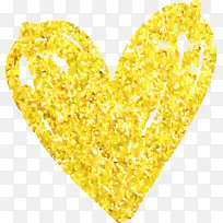 金色闪耀情人节爱心-空若网 金色闪耀情人节爱心-空若网