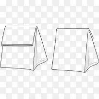 白色的手绘包装袋-空若网 白色的手绘包装袋-空若网