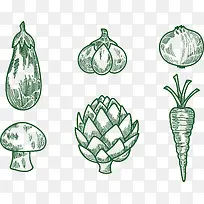 手绘蔬菜-空若网 手绘蔬菜-空若网