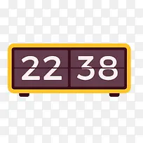 扁平化长方形的时钟设计-空若网 扁平化长方形的时钟设计-空若网