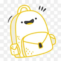 矢量卡通简洁扁平化书包png-空若网 矢量卡通简洁扁平化书包png-空若网