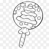 棒棒糖食物简笔画-空若网 棒棒糖食物简笔画-空若网