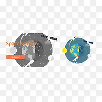 太空研究矢量素材-空若网 太空研究矢量素材-空若网