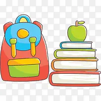 开学季卡通多彩书本-空若网 开学季卡通多彩书本-空若网