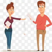 一对矢量情侣夫妻-空若网 一对矢量情侣夫妻-空若网