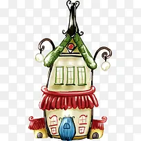 卡通手绘小屋-空若网 卡通手绘小屋-空若网