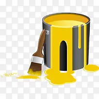 油漆桶矢量素材-空若网 油漆桶矢量素材-空若网