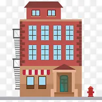 消防栓扁平化楼城市-空若网 消防栓扁平化楼城市-空若网