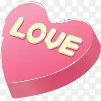 情人节粉色立体爱心-空若网 情人节粉色立体爱心-空若网