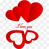矢量立体红色LOVE爱心-空若网 矢量立体红色LOVE爱心-空若网