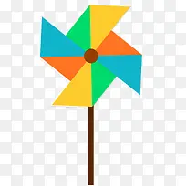 扁平化风车设计矢量图-空若网 扁平化风车设计矢量图-空若网