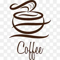 卡通矢量热咖啡素材图-空若网 卡通矢量热咖啡素材图-空若网