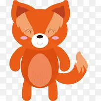彩色扁平化狐狸卡通插画-空若网 彩色扁平化狐狸卡通插画-空若网