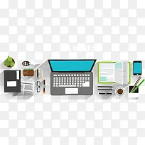 笔记本ppt扁平化矢量素材-空若网 笔记本ppt扁平化矢量素材-空若网