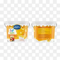 橙色酸奶包装-空若网 橙色酸奶包装-空若网