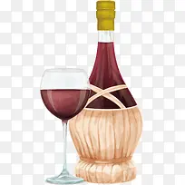 手绘红酒-空若网 手绘红酒-空若网