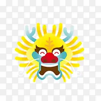 手绘吉祥龙头免抠下载-空若网 手绘吉祥龙头免抠下载-空若网