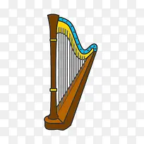 灰色扁平化竖琴元素-空若网 灰色扁平化竖琴元素-空若网