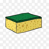 矢量手绘方块海绵免扣素材-空若网 矢量手绘方块海绵免扣素材-空若网