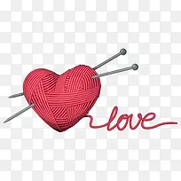 粉色毛线爱心-空若网 粉色毛线爱心-空若网