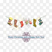 矢量圣诞节袜子-空若网 矢量圣诞节袜子-空若网