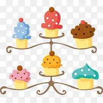 扁平化蛋糕素材-空若网 扁平化蛋糕素材-空若网
