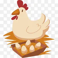 母鸡png矢量元素-空若网 母鸡png矢量元素-空若网