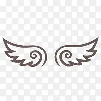 简笔画翅膀-空若网 简笔画翅膀-空若网